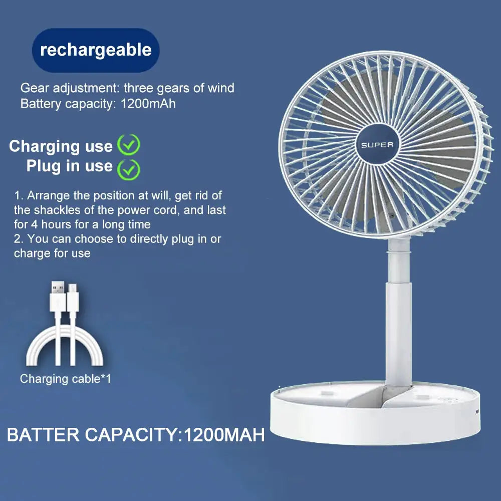 Mini ventilador recargable
