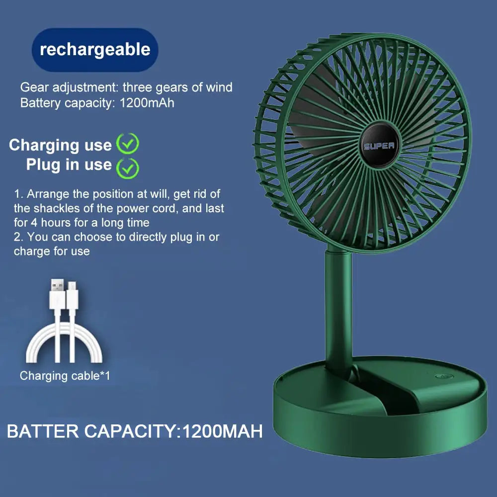 Mini ventilador recargable